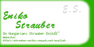 eniko strauber business card